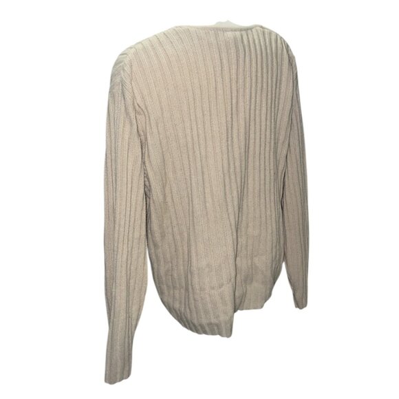Carolina Colours Beige Ribbed Knit Acrylic Sweater Womens Size 20W Lightweight L - Picture 6 of 7